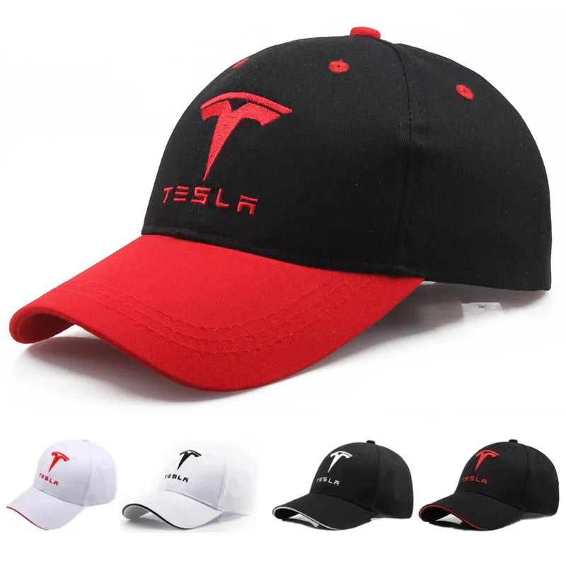 Tesla Emblem Baseball Cap | Outdoor Sports Hat for Tesla Enthusiasts
