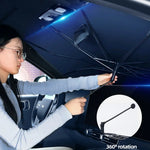Car Sunshade Windshield Umbrella Front Sun Shade Parasol Foldable Summer Protection Car Seat Heat In