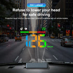 LED Car Speedometer HUD Windshield Display | GPS Head-Up Projector with Compass and Overspeed Alarm
