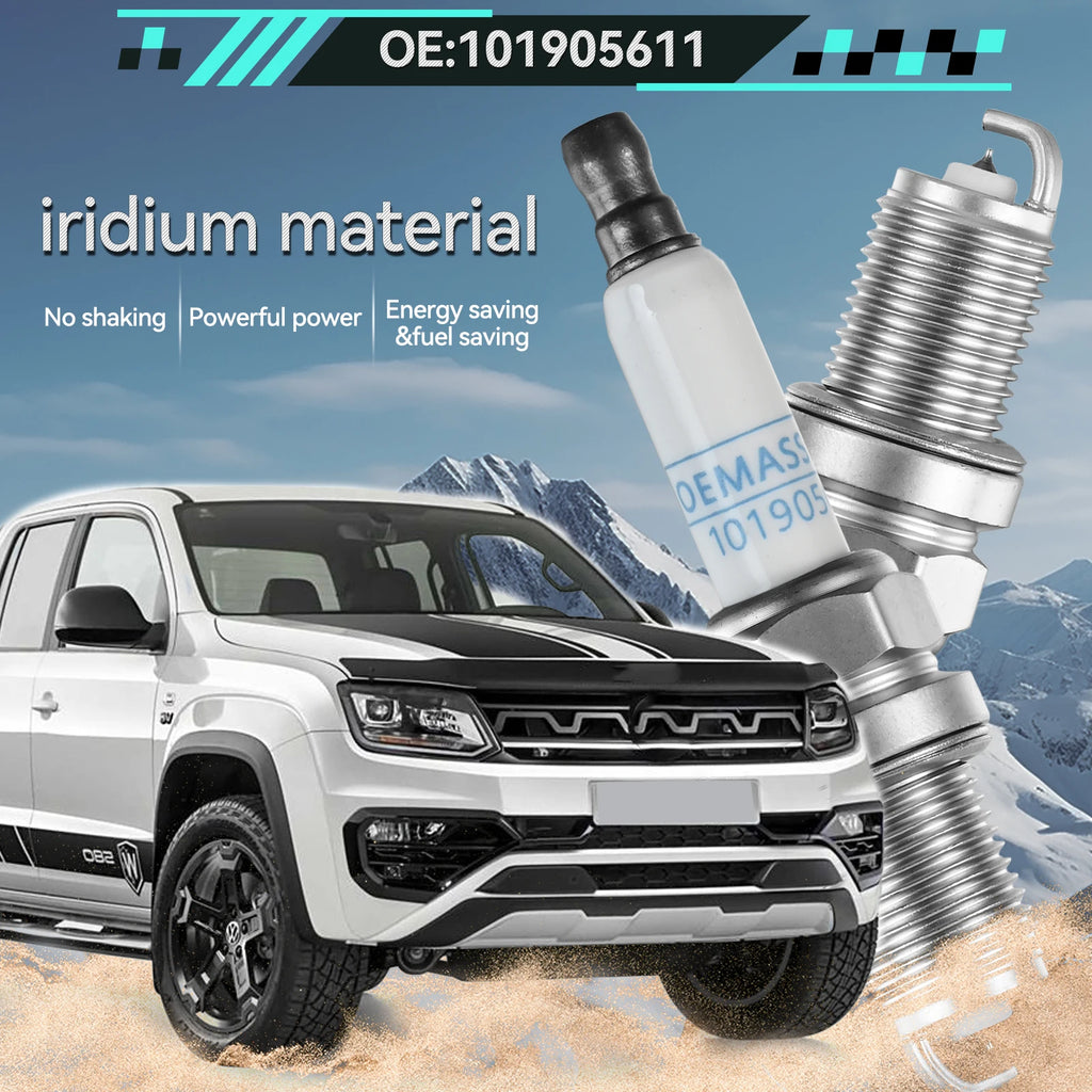 4PCS OEMASSIVE Iridium Spark Plugs For Audi A4 A5 A6 TT VW CC Passat Golf Transporter Seat Skoda 2005-2019 06H905601A 101905611