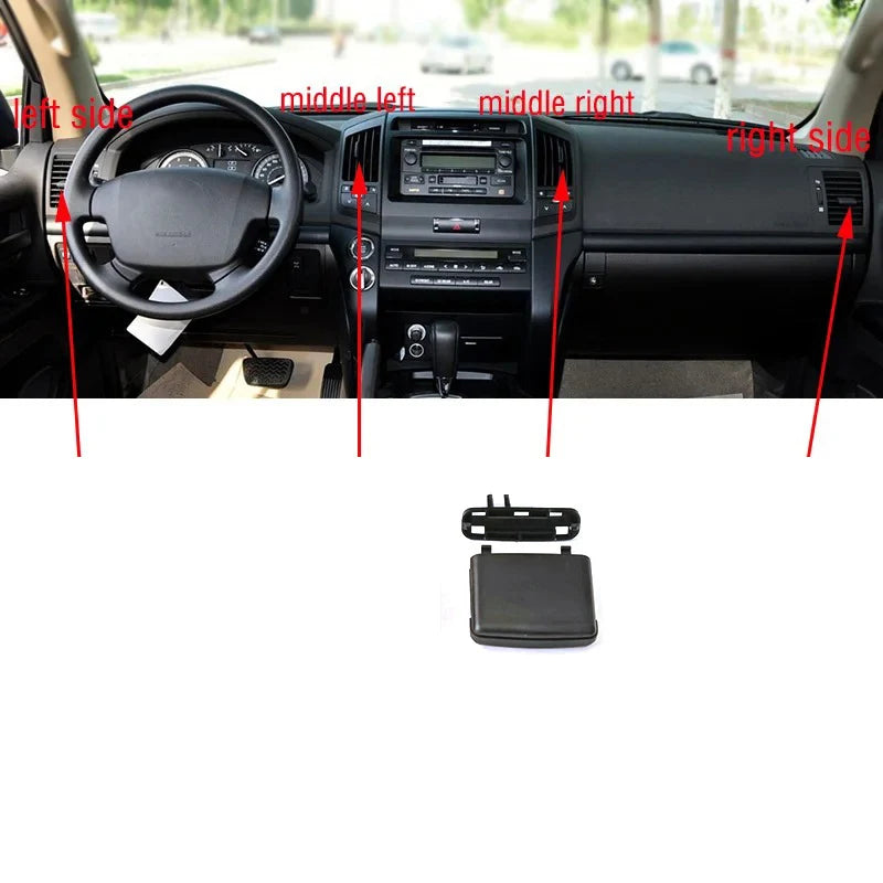 For Toyota Land Cruiser LC200 FJ200 2008-2017 Car Front Dashboard Air Conditioner Outlet A/C Air Conditioning Vents Tab Clip
