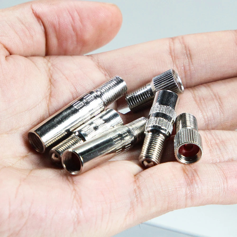 Screw-on Valve Cap Stem Extension | Chrome Plated Brass Tire Valve Adapter lifestyle view
