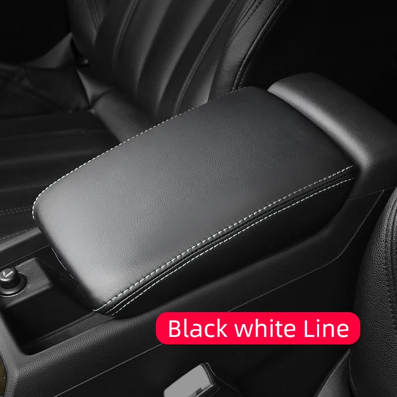 For Audi A4 B8 A5 2006-2012 2013 2014 2015 2016 Central Control Leather Armrest Box additional angle