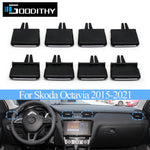 LHD RHD Car Front Left Right Middle Air Conditionner AC Vent Grille Outlet Tab Clip Slider For Skoda Octavia 2015-2021 5E0819701
