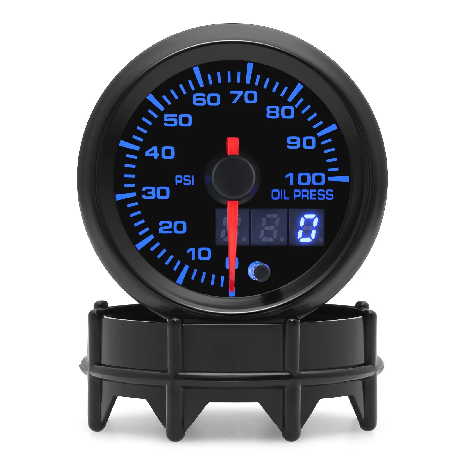 New 52mm 7 Color LED Car Gauge Set | Universal 12V Gauge close-up view