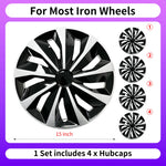 4PC 15 Inch Iron Steel Wheels Hubcaps Cover for Automobile Full Rim Cover Caps Rim Hubcap for R15 Tire Universa Car Accessories