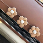 2PCS Sweet Flower Shaped Car Mini Hooks, Dashboard, Rear Seat Car Clothes Rack Storage, detail view
