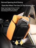Car Armrest Box 5in1 Car Tissue Box Water Cup Holder Multifunctional Storage Bag Thicken Height Pad Arm Rest Cushion with Pocket