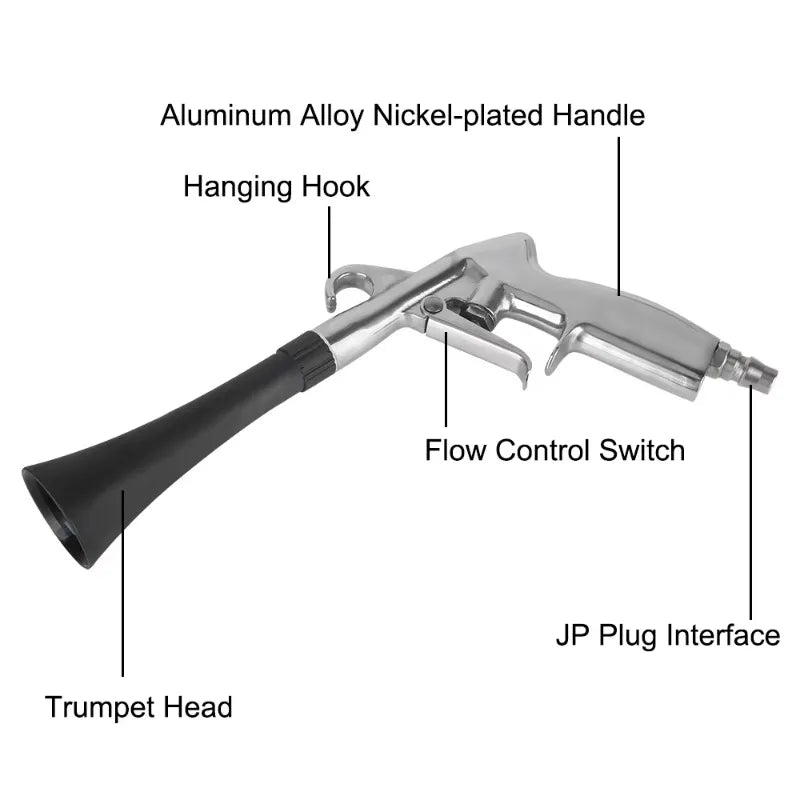 Car Cleaning Gun | High Pressure Air Blow Gun for Interior Detailing additional angle
