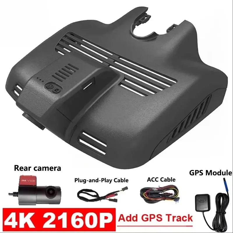 4K WiFi Dash Cam for Mercedes C Class W205 C204 C205 | Plug and Play Hidden Car DVR detail view