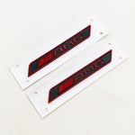 2pcs ABS Logo AMG Emblem Sticker Car Fender Side Badge for Mercedes A45 C63 W204 W2 additional angle