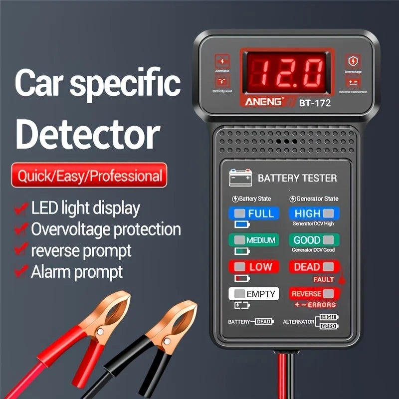 Smart Car Battery Tester, Suitable for Home Self-Checking/Repair Shops, One-Click Dia lifestyle view