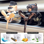 Cool Fun Rotate Plane Captain Shiba Inu Pilot Dog Car Air Freshener | Vent Clip Decor alternate view
