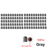 10/25/50/100Pcs Universal Plastic Tire Valve Caps for Cars, Trucks, Motorcycles, an additional angle