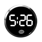 Touch Screen Car Clock | LED Luminous Electronic Watch for Most Vehicles close-up view