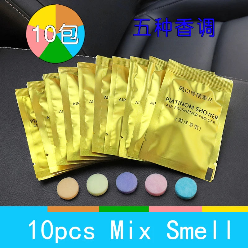 1 set Diamond Bow Flower Air Freshener Car Outlet Aromatherapy Clip Car Perfume Solid Diffuser Decoration Clips Auto Accessories