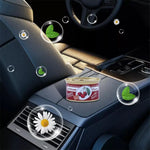 Coffee Scented Wood Block Car Air Freshener | Solid Aromatherapy Deodorizer close-up view
