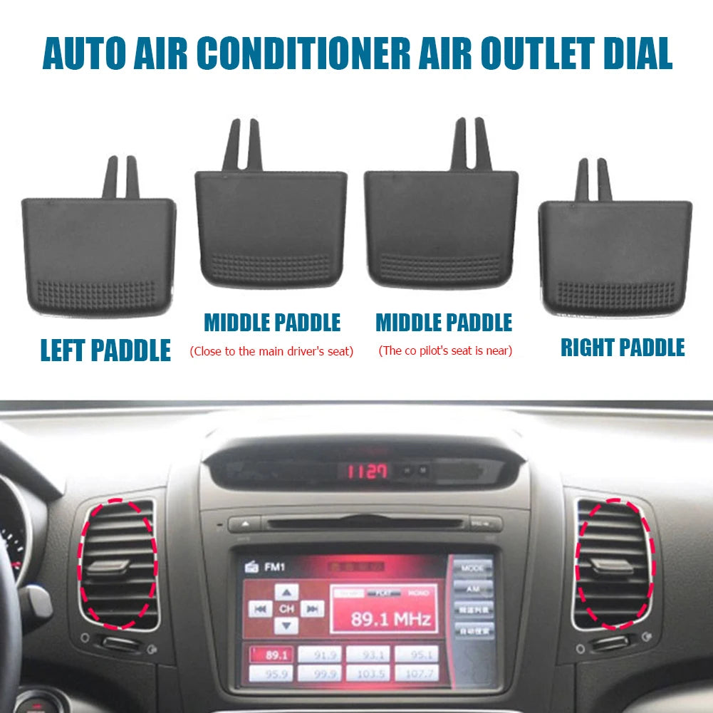 Front A/C Air Vent Outlet Tab Clip Repair Kit for Kia Sorento 2009-2014 Front Air Conditioning Vent Grille Slider Car Accessorie