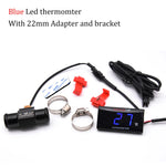 Motorcycle Water Temperature Gauge | Mini Temp Meter for Koso Sensor Compatible close-up view