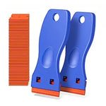 1Set Car Window Glass Clean Scraper Car Sticker Remover Plastic Razor Blade Label Clean detail view