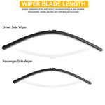 Front Wiper Blades for Mercedes Benz C Class W204 2009-2012 | 24+24 Inch Pair lifestyle view