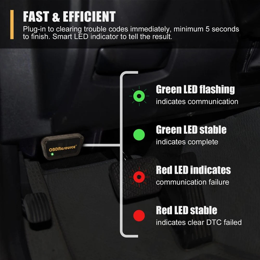 Official Authentic ELM327 V1.5 Car OBD2 Code Reader Engine System Automatic DTC Cleane close-up view