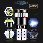 2x W5W T10 21SMD Led Bulbs Canbus Car Interior Light Bulbs Parking Position Lamp Map alternate view