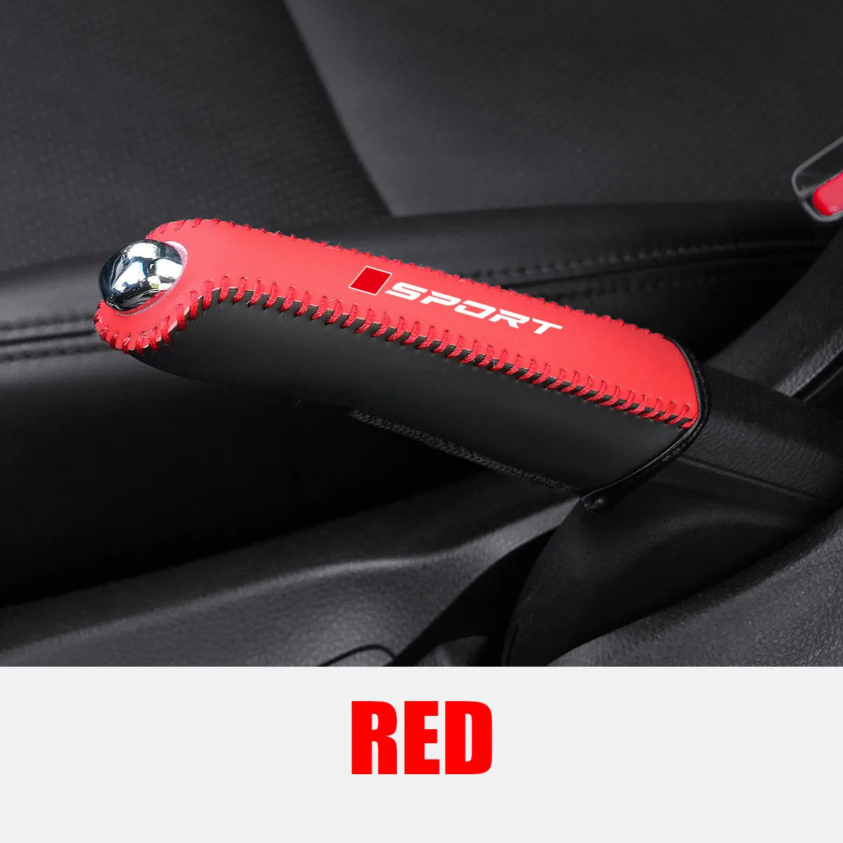 Car Faux Leather Handbrake Cover Protective Sleeve detail view