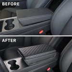 Tesla Model 3 & Model Y Juniper Armrest Cover Cushion | PU Leather Center Console Pro alternate view