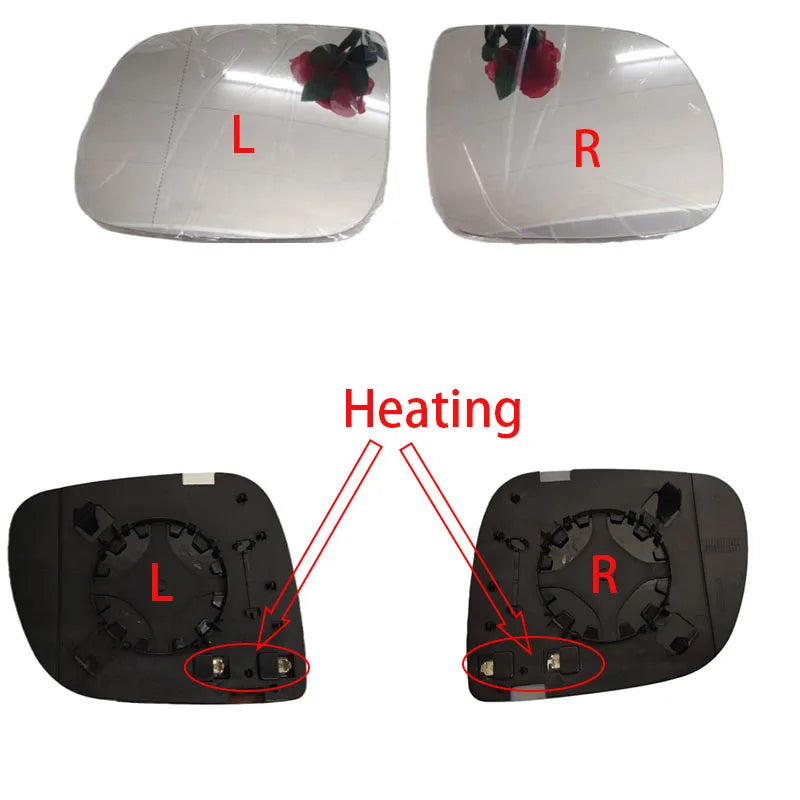 For Audi Car Left and Right Rearview Mirror Electrically Heated Glass Suitable Audi Q5 2010-2018/Q7 2010-2015 Rearview Mirror