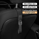 Universal Car Zinc Alloy Seat Back Hook Multifunctional Rear Storage Hook for Vehicles close-up view