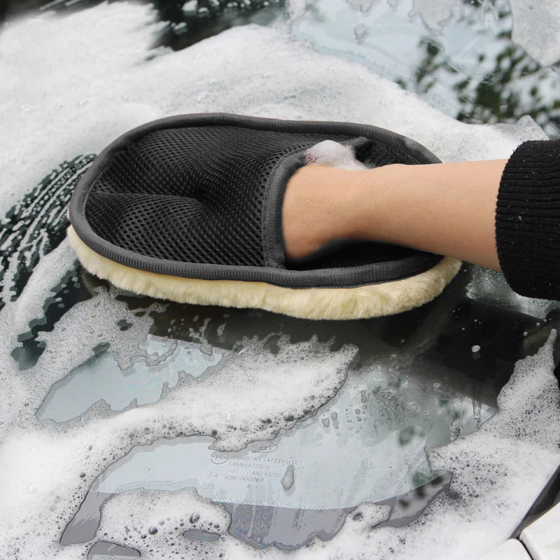 Car Styling Wool Soft Car Washing Gloves Cleaning Brush Motorcycle Washer Care Produc alternate view