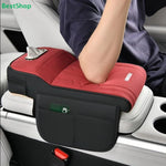 〔Vic〕Car Armrest Cushion with Tissue Box & Storage Pocket - Memory Foam Arm Rest Pad for Universal V