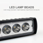 18w 6 LED Car Work Light High Bright Spotlight Universal Offroad Automobile Truck Dri alternate view