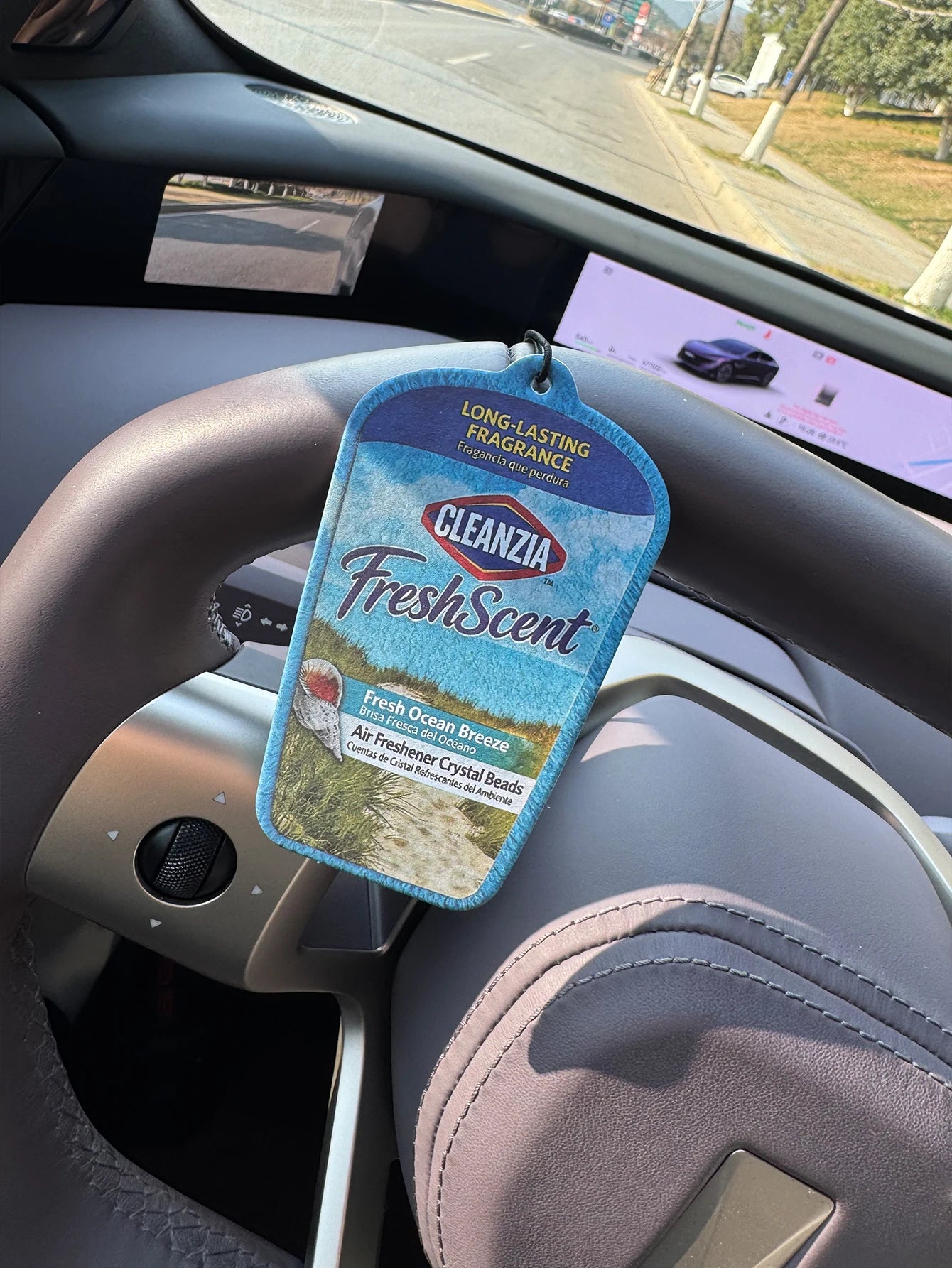 Fresh Ocean Breeze Fragrance, Bahamian Sea Breeze Scent, Five-Star Neutral Car Perfume and Non-Toxic Air Freshener |   Natural Essential Oils and Aromatherapy Scent Tablets (Noroili/Grapefruit/Cedar) |   Hanging Type and Dual