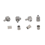 90º Hose Elbow M3-3mm Pipe With Pipe Sleeve For RC Hydraulic Cylinder Valve Stainless Steel Connecto