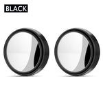 2Pcs 360 Degree Adjustable Blind Spot Mirror Car Auxiliary Rearview Convex Mirror Rou alternate view