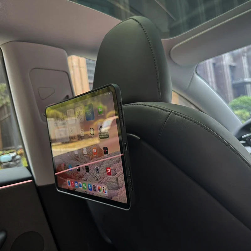 For Tesla Model 3 Y 2021 2022 2023 2024 2025 Car Rear Seat Pad Phone Magnetic Holder Mount Stand Accessories Trim