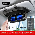 Car Glasses Case, Sun Visor, Multifunctional Car Sunglasses Holder, In-Car Glasses Cli close-up view