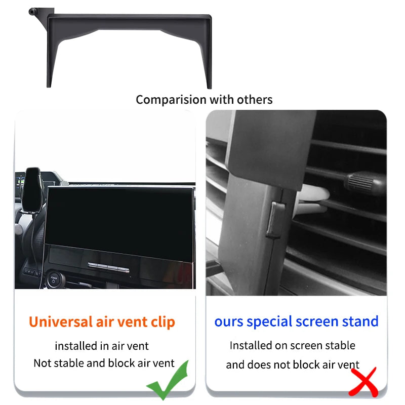 Car Screen Mounted Phone Holder For Car Cell Stand in Toyota bz4x Mobile Phone Navigation Bracket Auto Interior Accessories