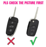 Silicone Key Fob Cover for Audi 3 Button Flip Key alternate view