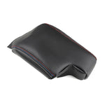 LHD/RHD For BMW 3 Series E46 1998- 2005 Car Interior Center Control Console Armrest Box Pad Black-red&blue line Leather Cover