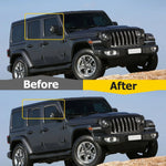 Side Window Deflectors for Jeep Wrangler JK 2007-2018 2/4-Door | Rain Shield & Weat additional angle