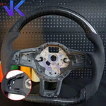 Carbon Fiber Customized Steering Wheel leather Alcantara For Tiguan Passat VW Golf MK7 7.5 GTI GTD GTE 2013-2020 GTI