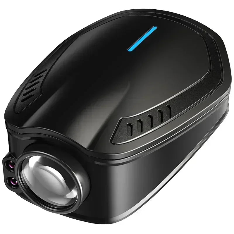2pcs USB Rechargeable Car Door HD LED Lamps Projector Courtesy Welcome Lights For Che lifestyle view