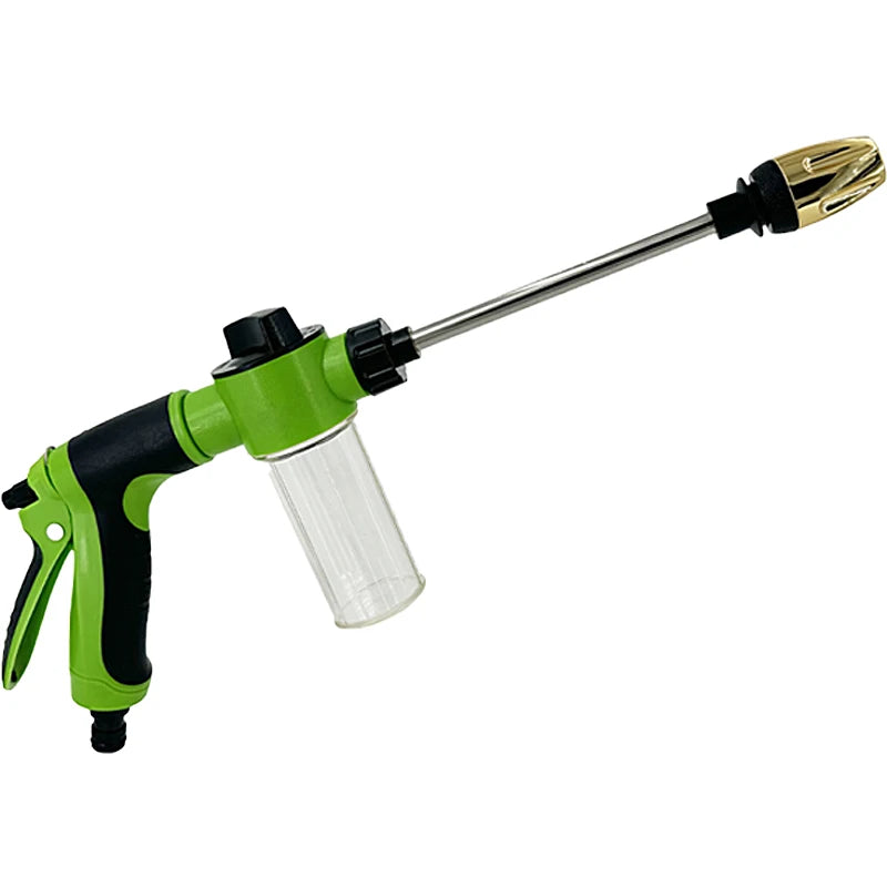 High-Pressure Foam Spray Water Gun | Car Cleaning and Garden Irrigation Tool close-up view