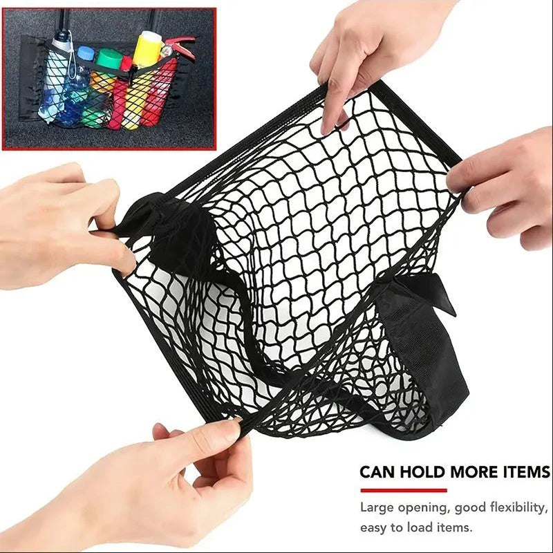 Car Seat Back Organizer Trunk Net Mesh Storage Bag
