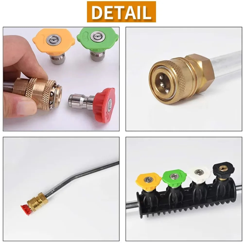 High Pressure Spray Gun Wand Tips | Car Cleaning Jet Washer Lance Nozzle detail view