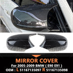 For 2005 2006 2007 2008 2009 BMW 323i 325i 325xi 328i 328xi 330i 330xi 335i 335xi (E90 E91) Rearview Mirror Cover Caps