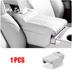For JETOUR T2 Shanhai T2 2024 2025 2026 Car Armrest Box Height Increase Pad Leather Protective Cover Storage Bag Car Accessories